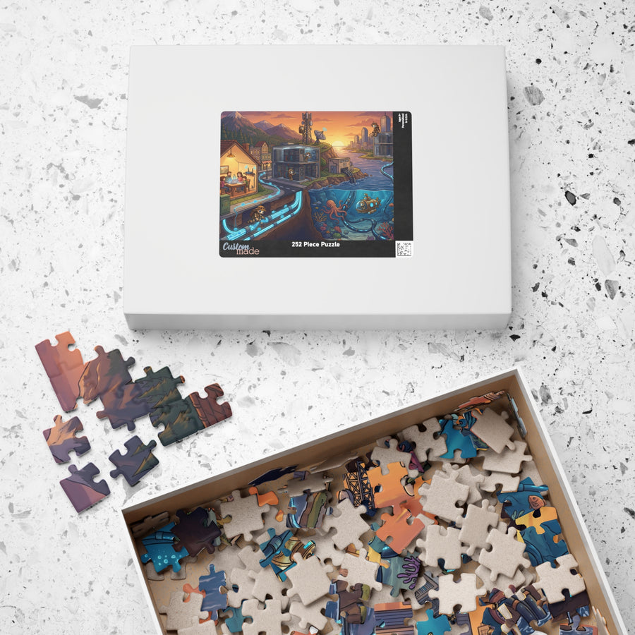 How the Internet Works Jigsaw Puzzle: Binxie's Map of the Internet (252 Pieces)